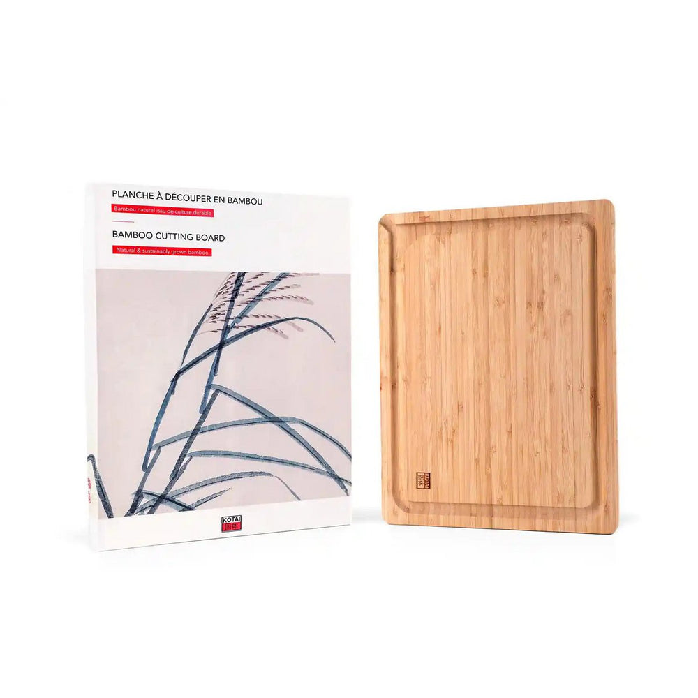 
                  
                    Keukenaccessoires - KOTAI bamboe snijplank met sapgroef en verborgen handvatten - 40 x 30 x 2 cm - Collection200
                  
                